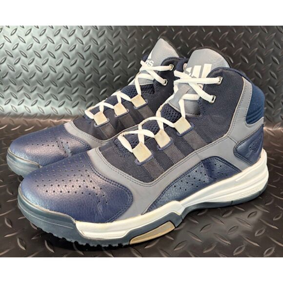 Adidas Adiprene Plus Navy Blue White D69475 Mens High Top sneakers size 12 - Picture 1 of 8